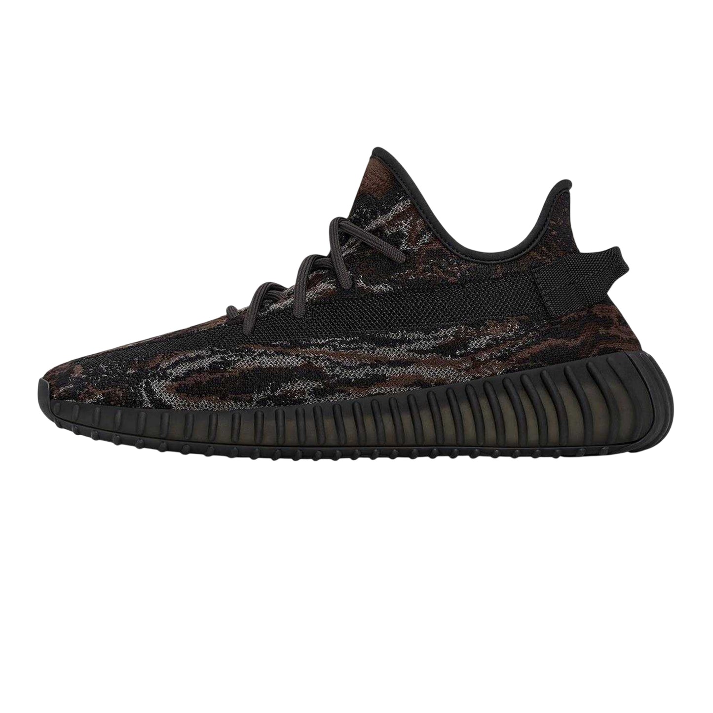 Rock Grey - Back - Yeezy Childrens-Kids Boost 350 V2 Marbled PrimeKnit Trainers
