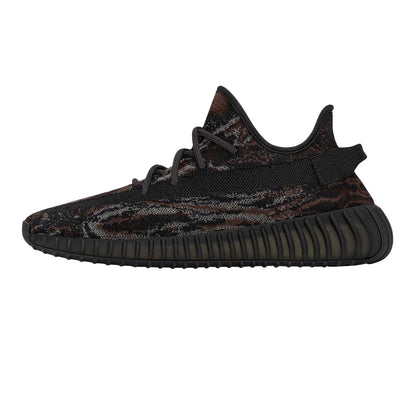 Rock Grey - Back - Yeezy Childrens-Kids Boost 350 V2 Marbled PrimeKnit Trainers
