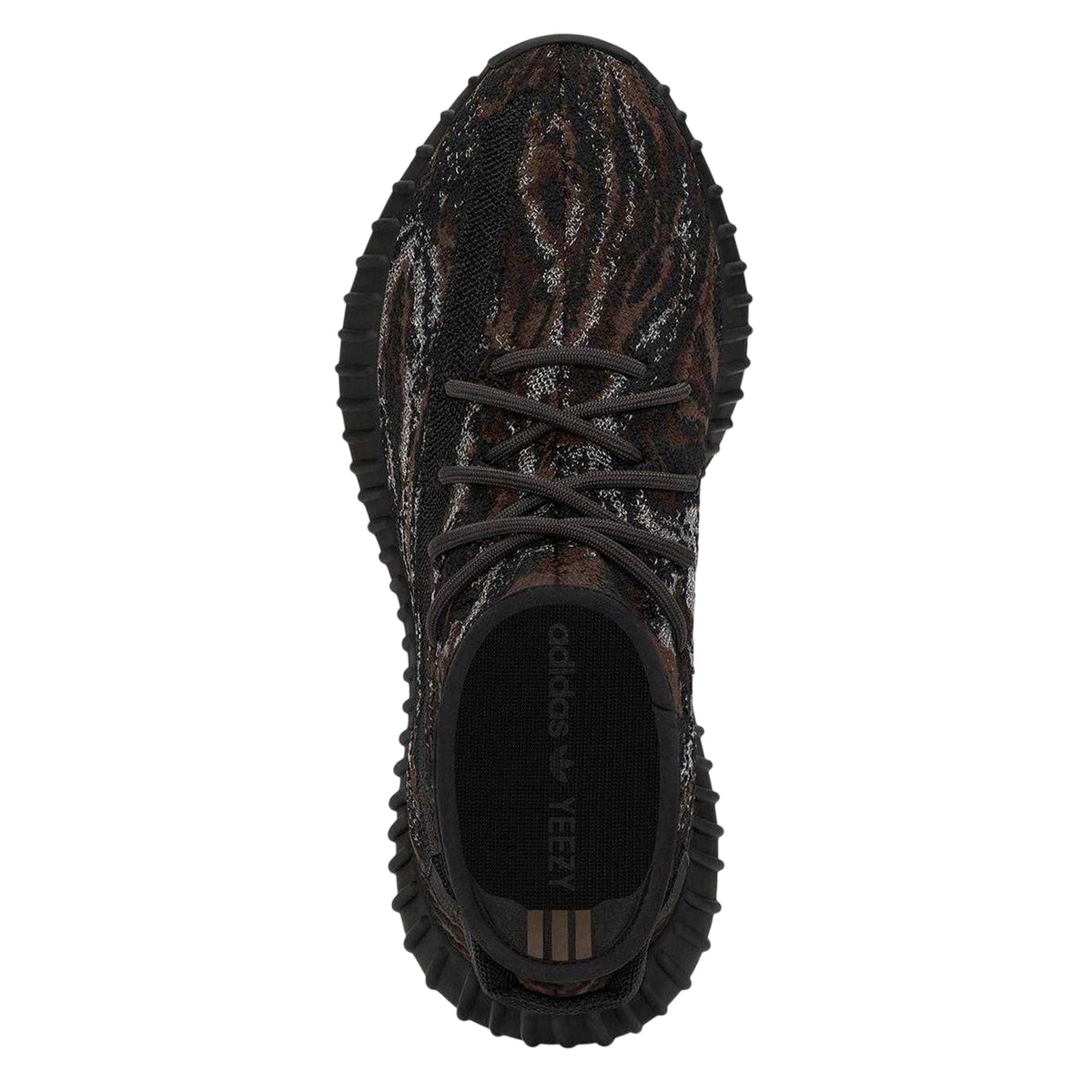 Rock Grey - Side - Yeezy Childrens-Kids Boost 350 V2 Marbled PrimeKnit Trainers