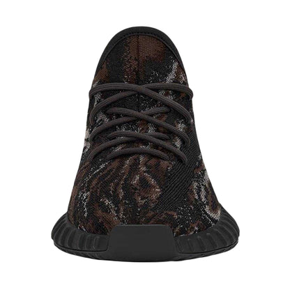 Rock Grey - Pack Shot - Yeezy Childrens-Kids Boost 350 V2 Marbled PrimeKnit Trainers