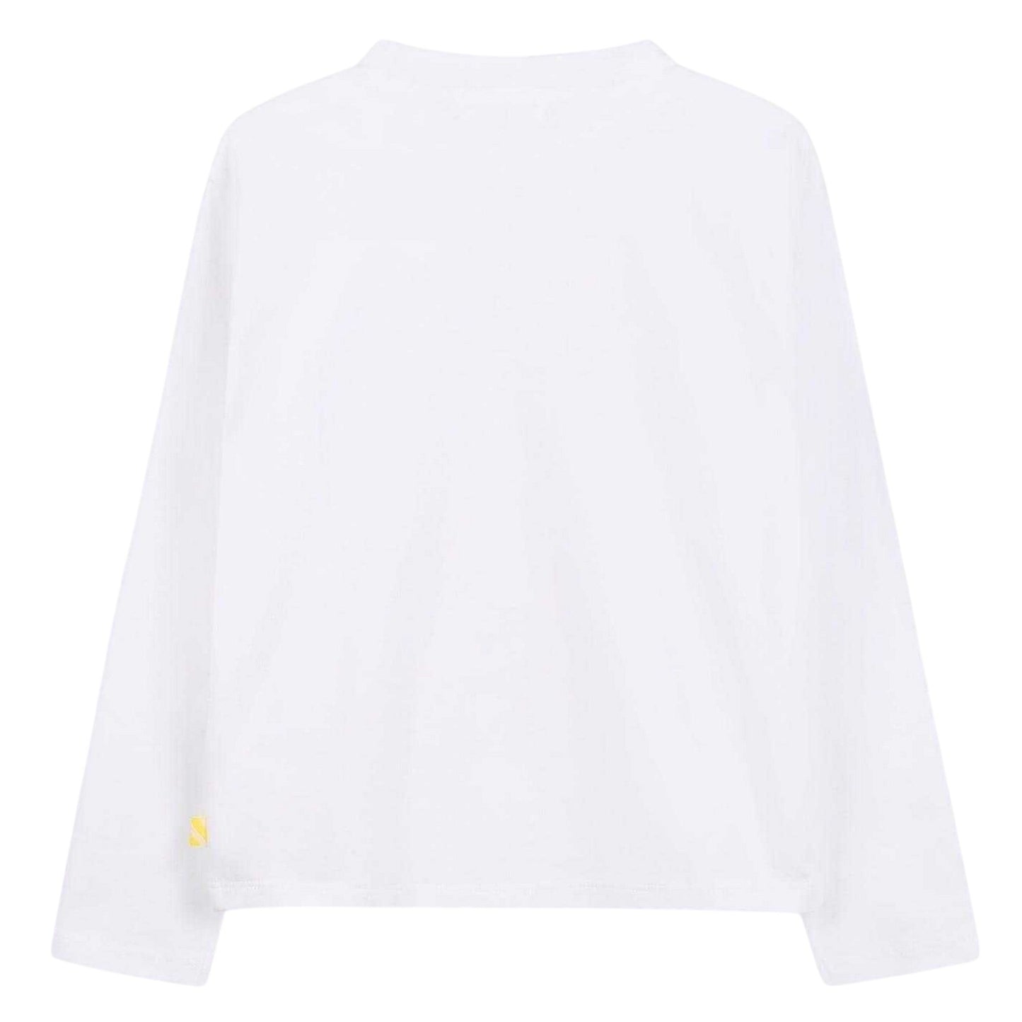 White - Back - Billieblush Girls Heart Regular Long-Sleeved T-Shirt
