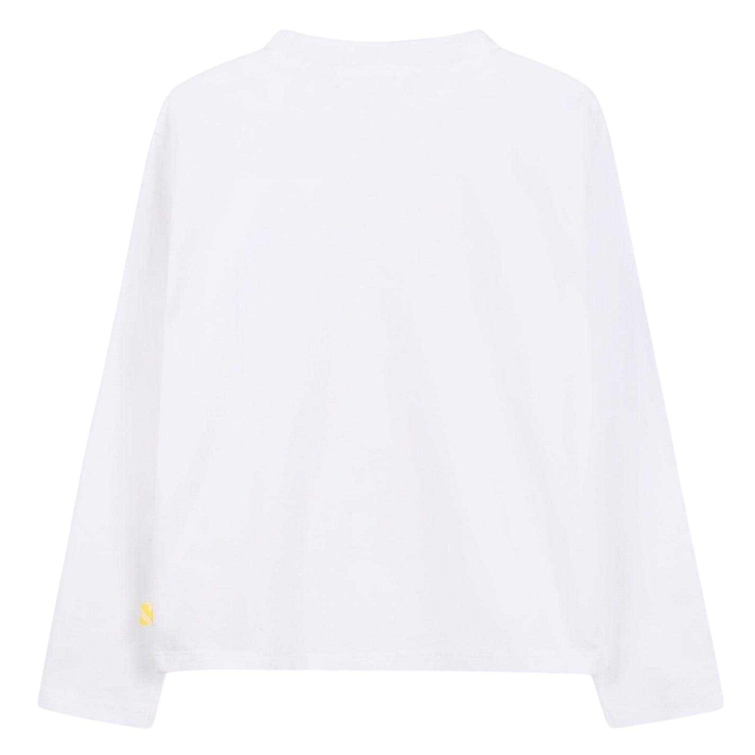 White - Back - Billieblush Girls Heart Regular Long-Sleeved T-Shirt