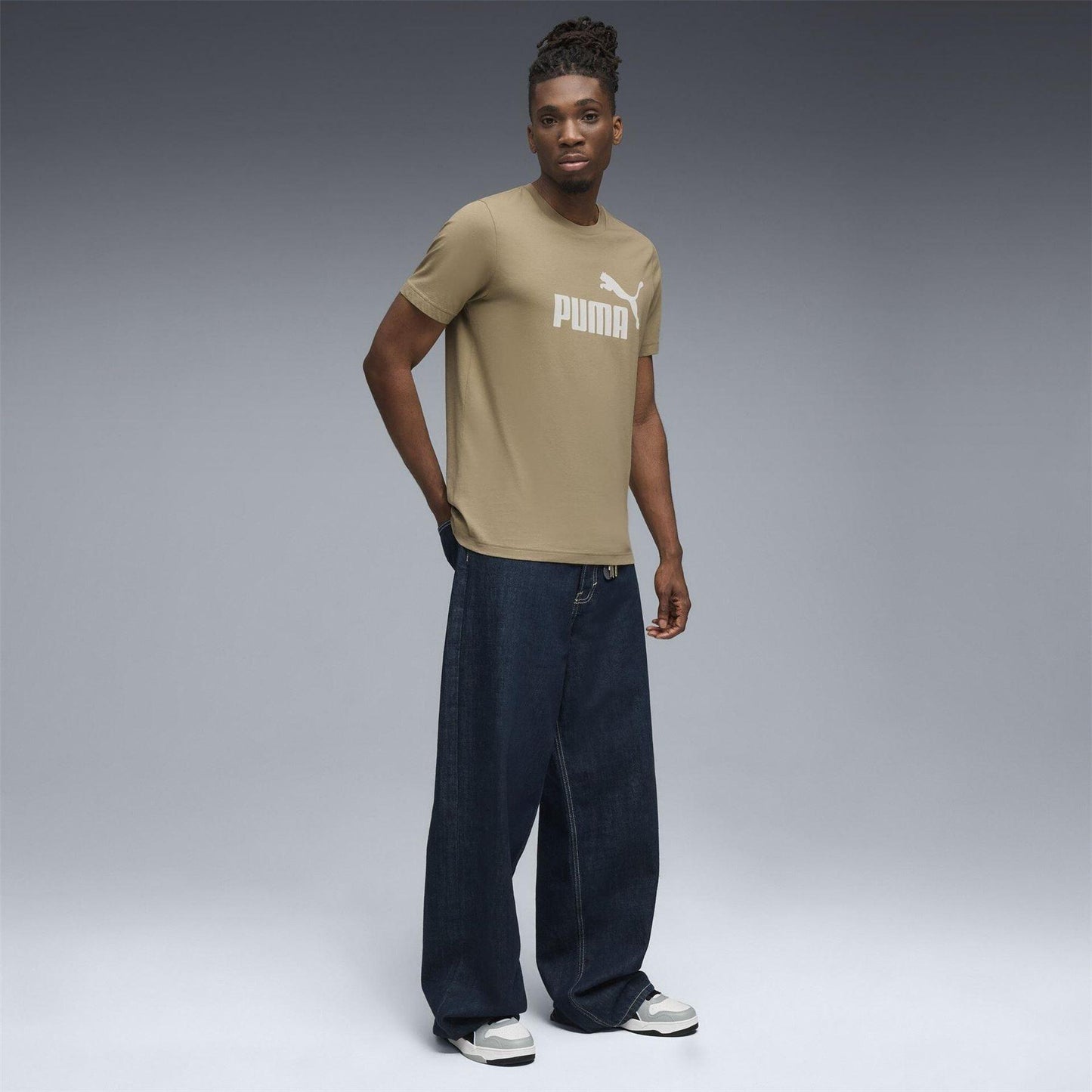 Iced Coffee - Pack Shot - Puma Mens ESS No.1 Logo Regular T-Shirt