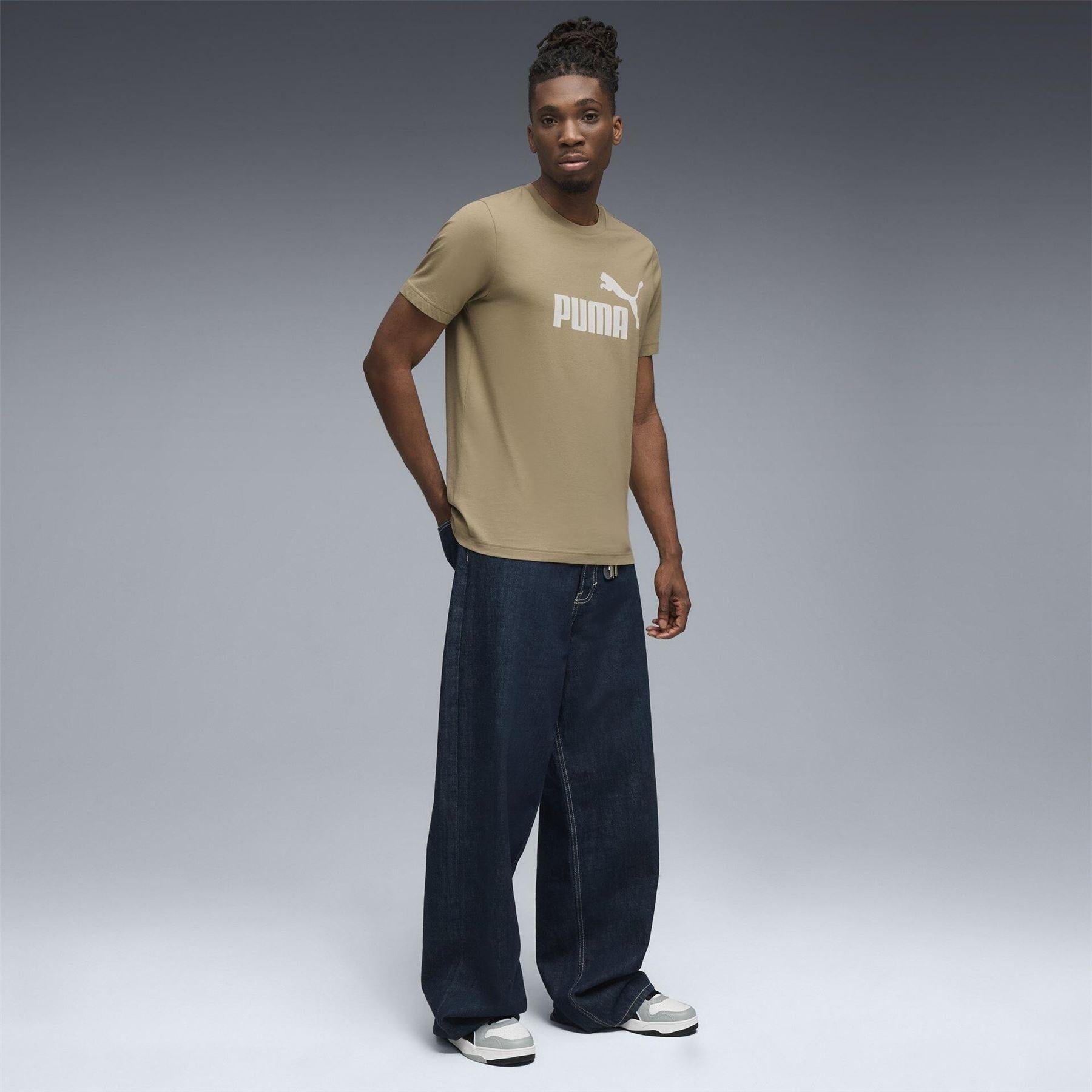 Iced Coffee - Pack Shot - Puma Mens ESS No.1 Logo Regular T-Shirt