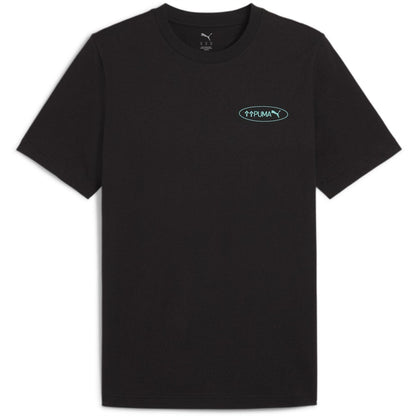 Puma Black - Front - Puma Mens ESS No.1 Logo Regular T-Shirt
