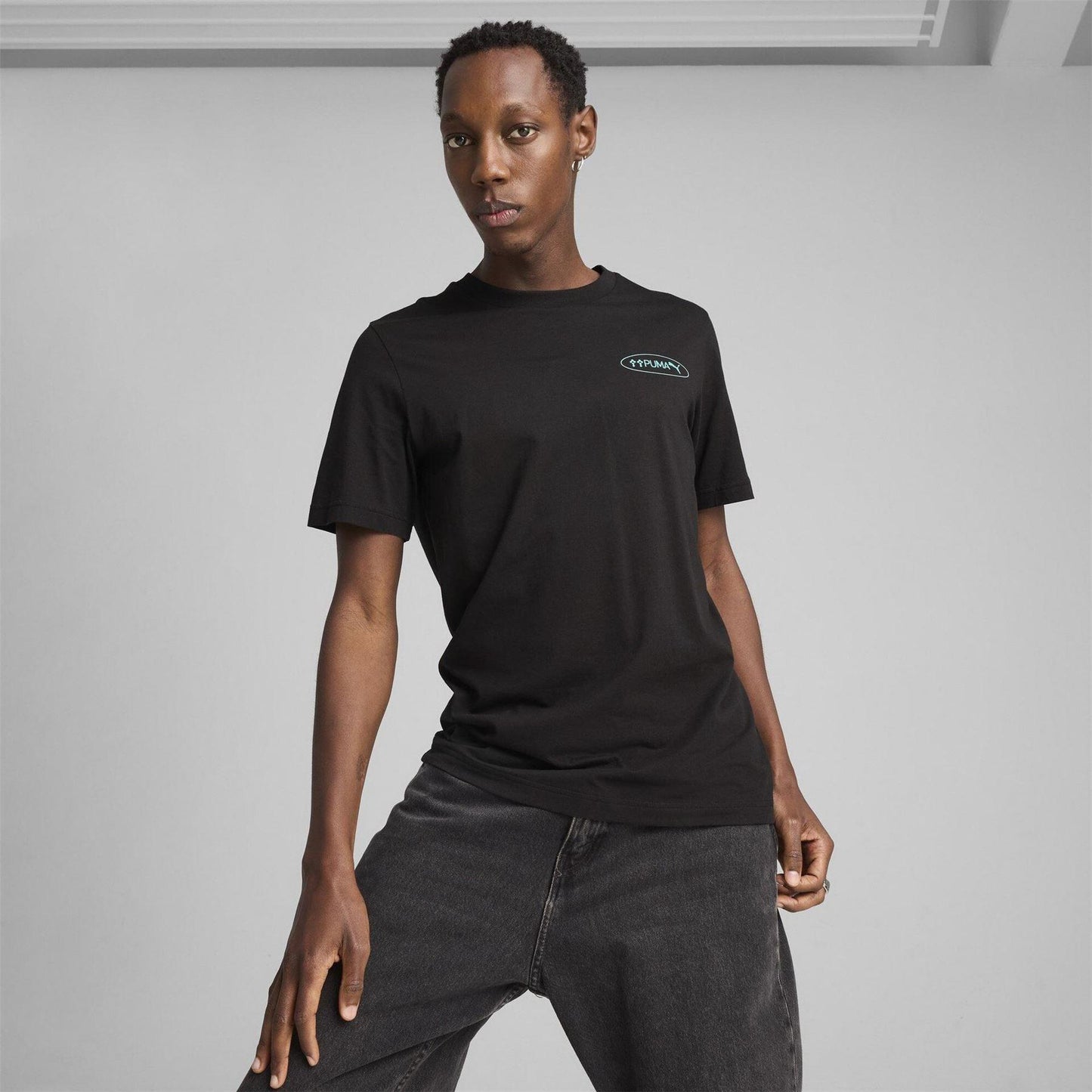 Puma Black - Back - Puma Mens ESS No.1 Logo Regular T-Shirt