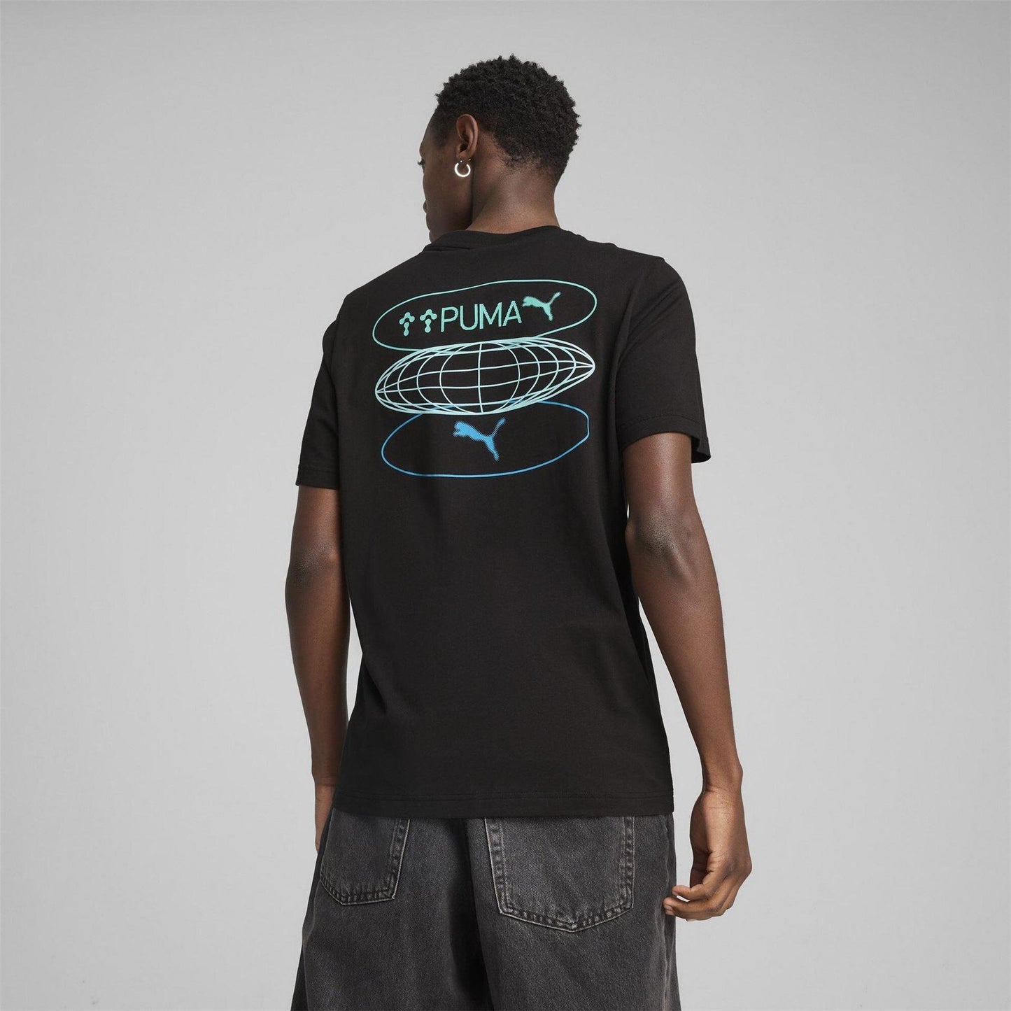 Puma Black - Side - Puma Mens ESS No.1 Logo Regular T-Shirt