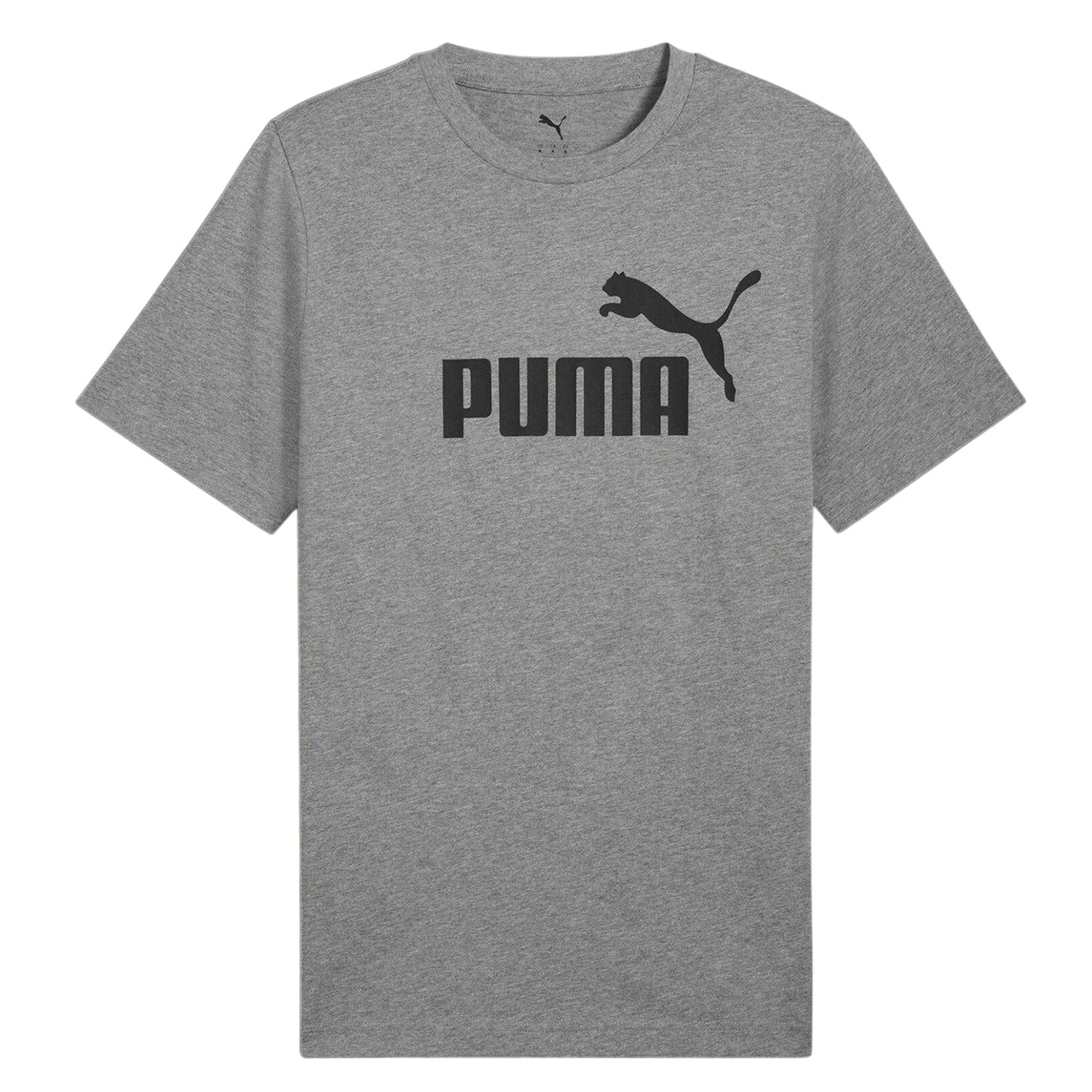 Grey Heather - Front - Puma Mens ESS No.1 Logo Regular T-Shirt