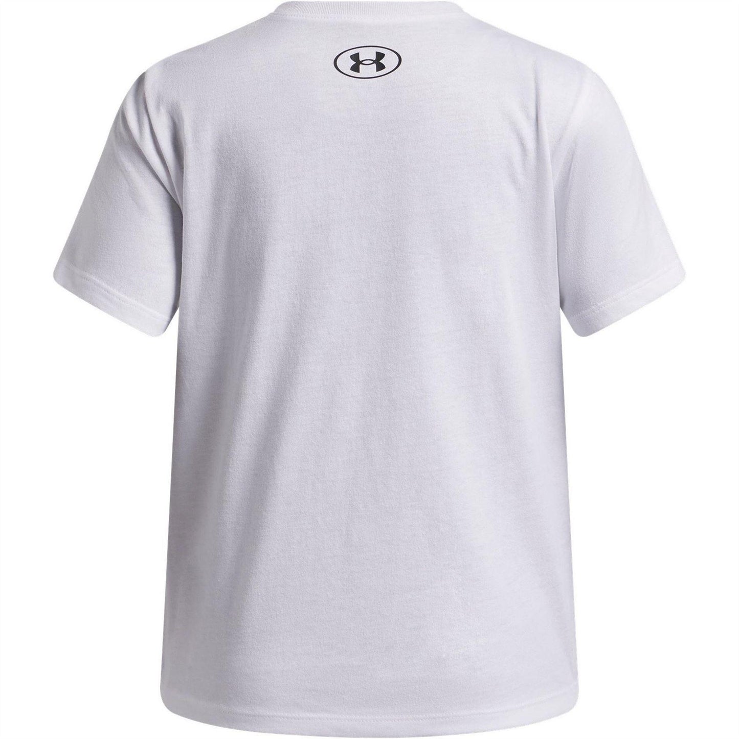 White - Back - Under Armour Girls Star Logo Regular T-Shirt
