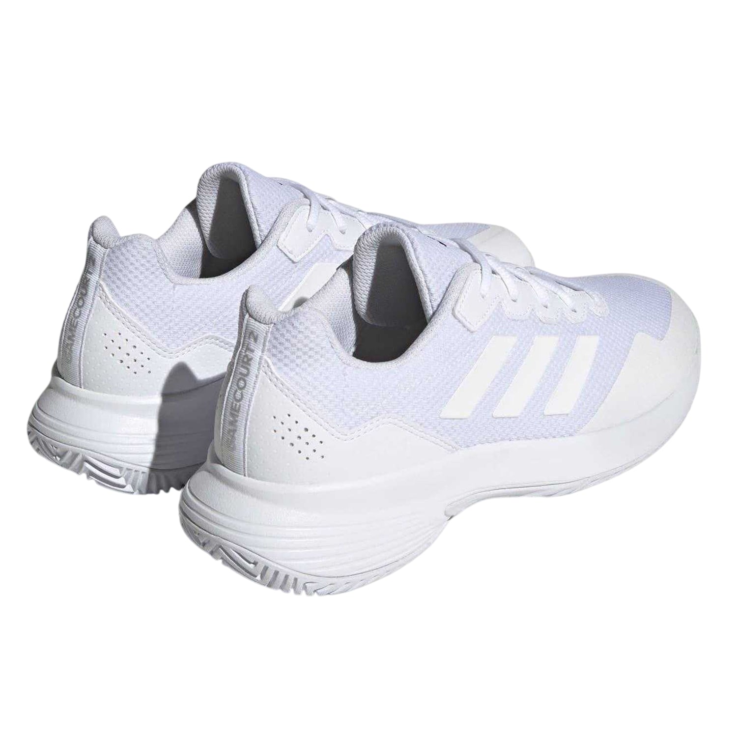 White - Back - Adidas Mens GameCourt 2.0 Tennis Shoes