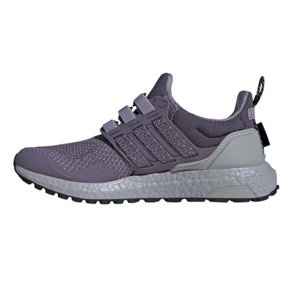 Purple-Silver - Side - Adidas Womens-Ladies Ultraboost Trainers
