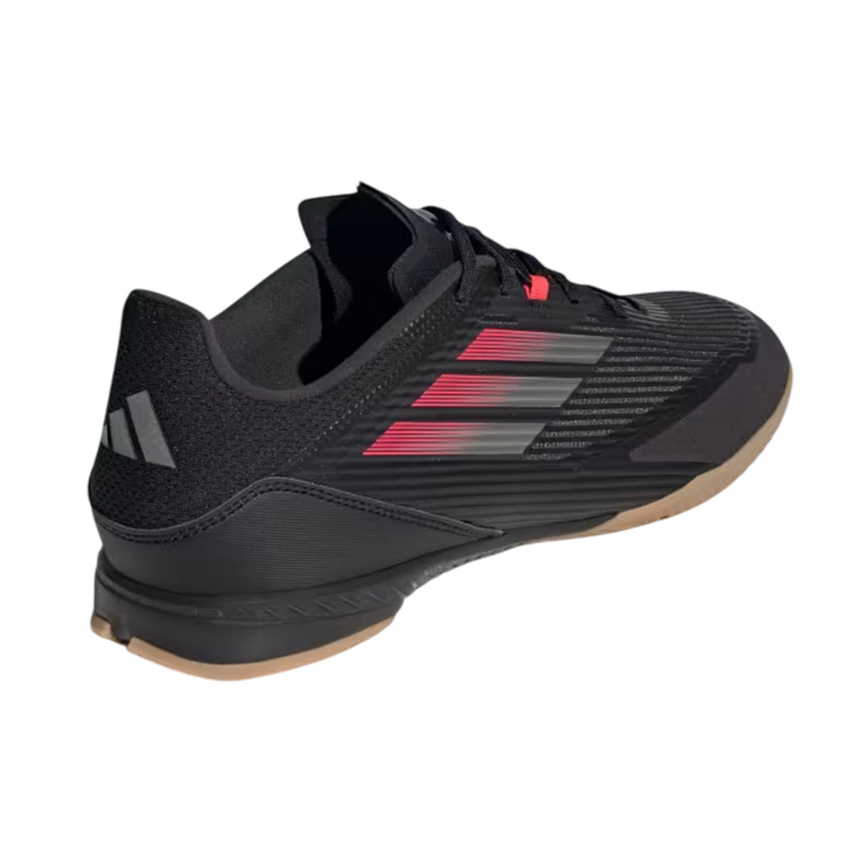 Black-Iron-Red - Back - Adidas Mens F50 League Graphic Print Indoor Football Shoes