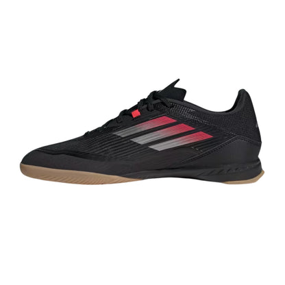 Black-Iron-Red - Side - Adidas Mens F50 League Graphic Print Indoor Football Shoes