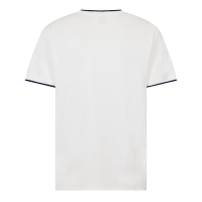 White - Back - Ralph Lauren Mens Tipped Cotton T-Shirt
