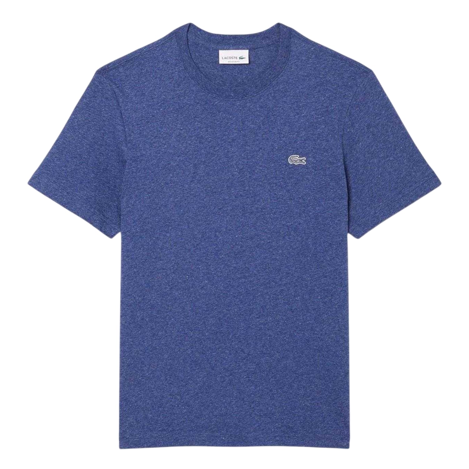 Navy - Front - Lacoste Mens Mercerised Cotton T-Shirt