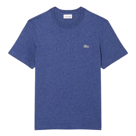 Navy - Front - Lacoste Mens Mercerised Cotton T-Shirt