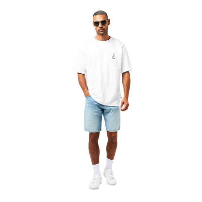 White - Pack Shot - Boss Mens Orange Graphic Print Regular T-Shirt