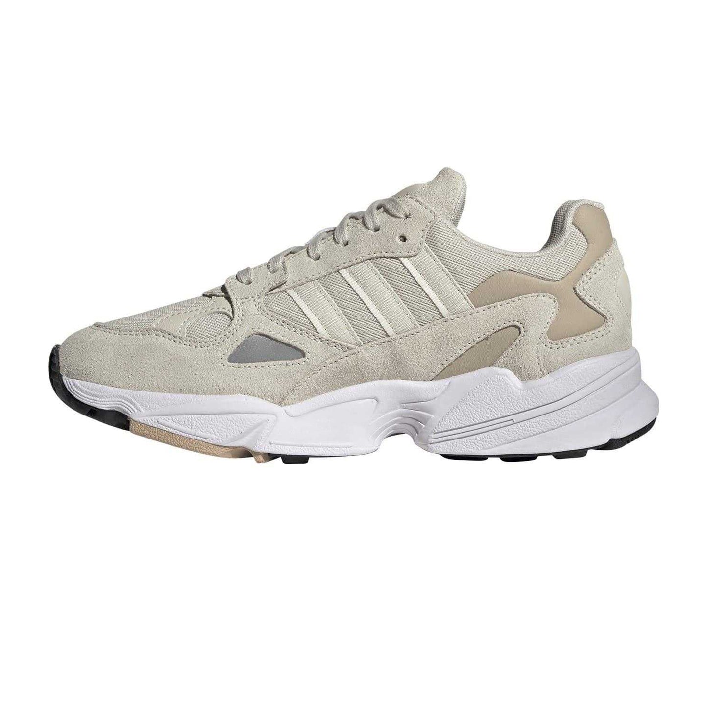 Alumina - Back - Adidas Womens-Ladies Falcon 3 Stripes Suede Trainers