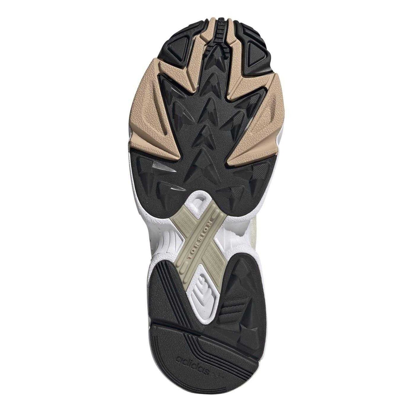 Alumina - Side - Adidas Womens-Ladies Falcon 3 Stripes Suede Trainers