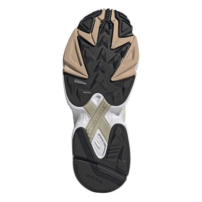 Alumina - Side - Adidas Womens-Ladies Falcon 3 Stripes Suede Trainers