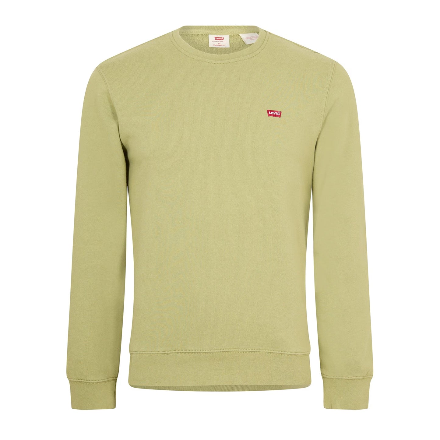 Sage - Front - Levis Mens Original Crew Neck Sweatshirt
