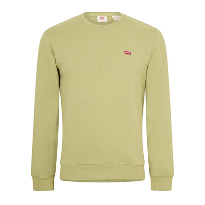 Sage - Front - Levis Mens Original Crew Neck Sweatshirt