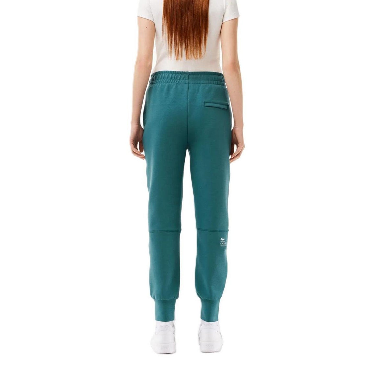 Hydro Teal - Back - Lacoste Womens-Ladies Active Jogging Bottoms