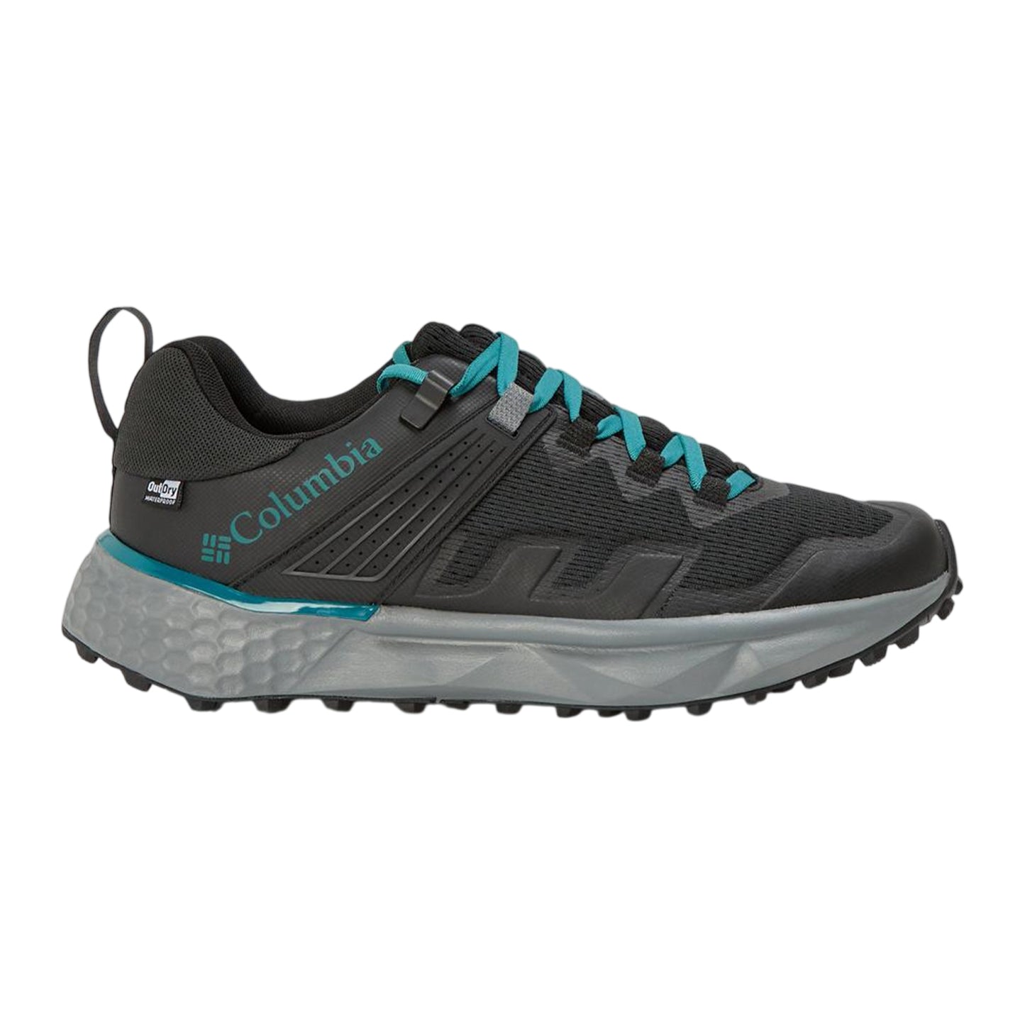 Black-Teal - Front - Columbia Womens-Ladies Facet Leather Trainers