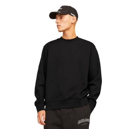 Black - Side - Jack And Jones Mens Urban Edge Brushed Sweatshirt