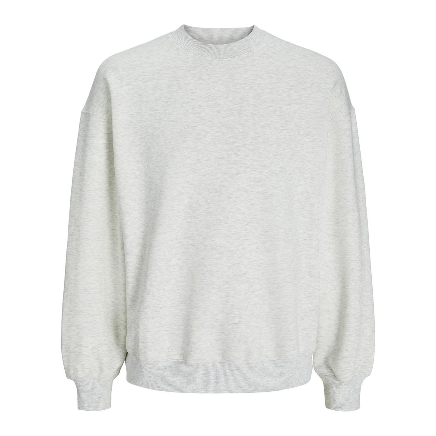 White Melange - Front - Jack And Jones Mens Urban Edge Brushed Sweatshirt