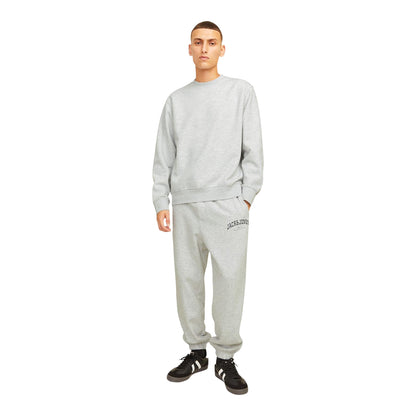 White Melange - Lifestyle - Jack And Jones Mens Urban Edge Brushed Sweatshirt