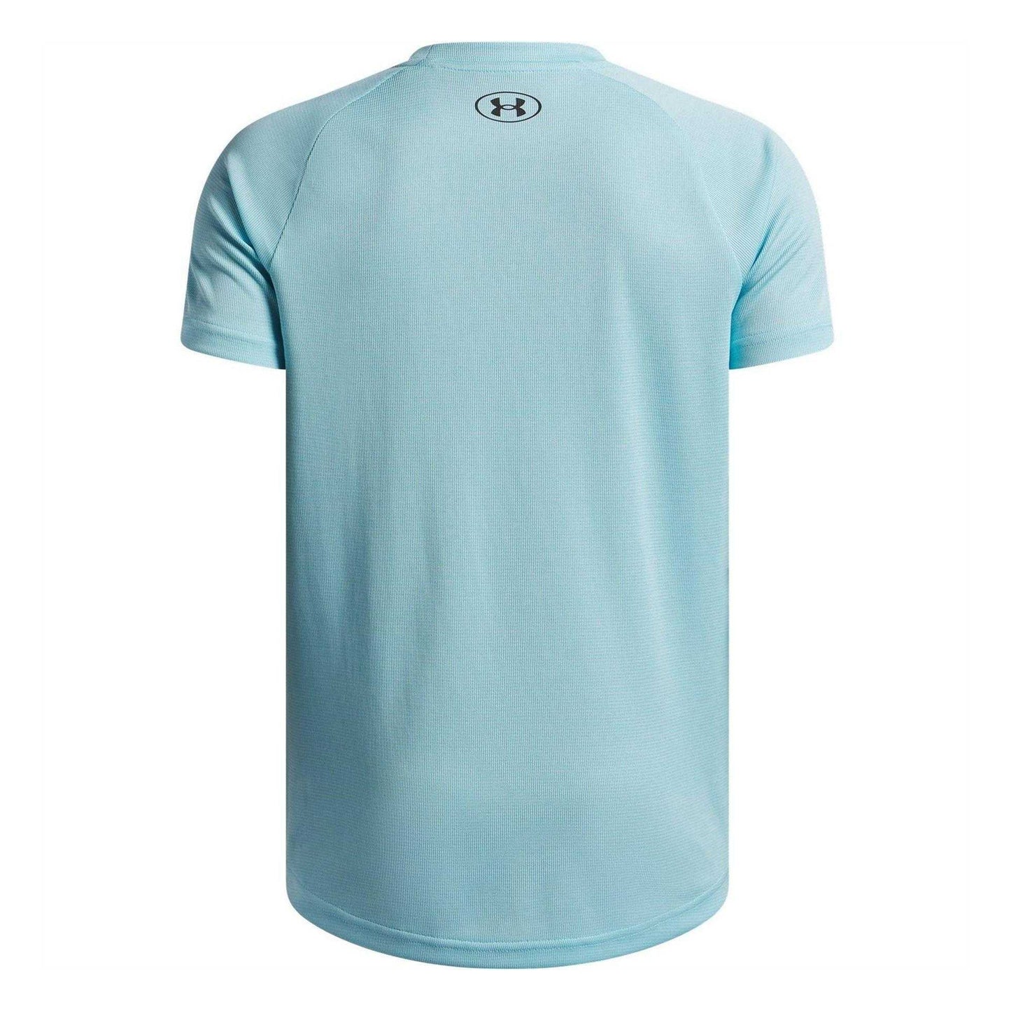 Blue-Black - Back - Under Armour Childrens-Kids Tech Logo Regular T-Shirt