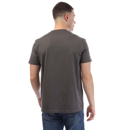 Charcoal - Back - Weekend Offender Mens Bridgetown Plain Logo Regular T-Shirt