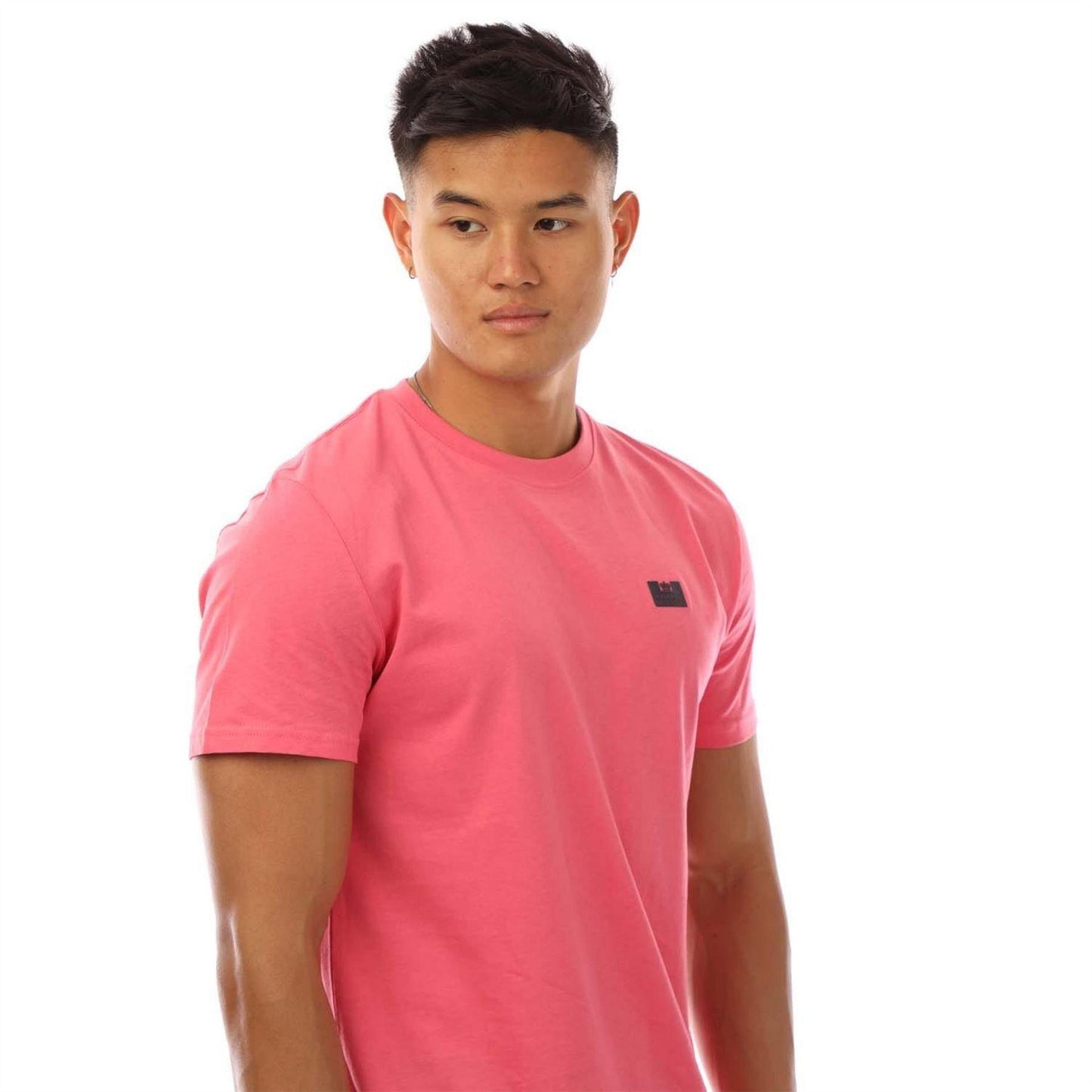 Rose - Side - Weekend Offender Mens Bridgetown Plain Logo Regular T-Shirt