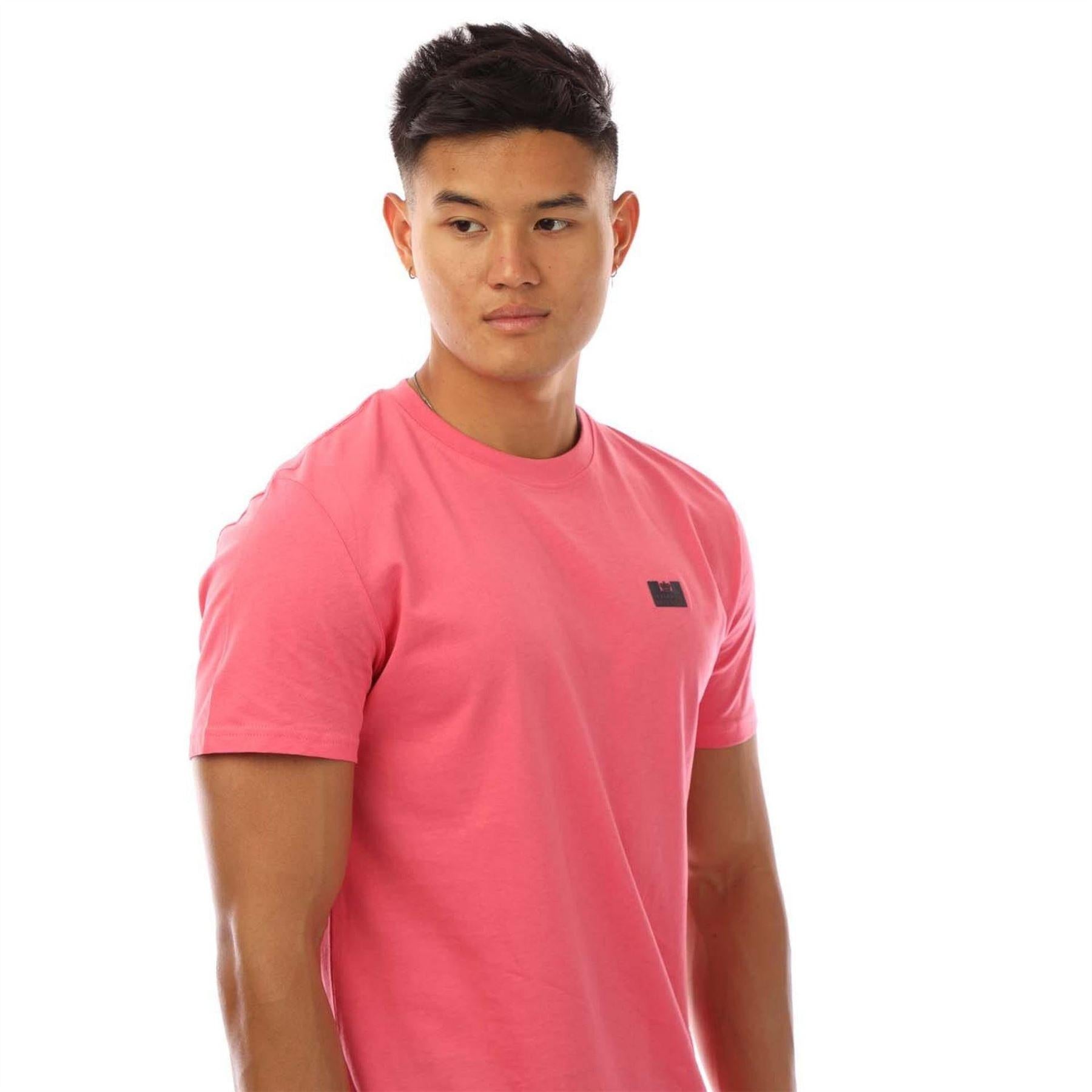 Rose - Side - Weekend Offender Mens Bridgetown Plain Logo Regular T-Shirt