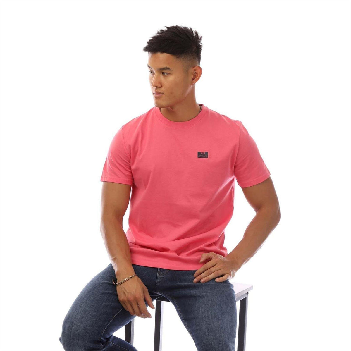 Rose - Lifestyle - Weekend Offender Mens Bridgetown Plain Logo Regular T-Shirt