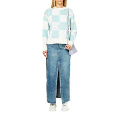 Bright Blue - Pack Shot - Hugo Womens-Ladies Getini Denim Maxi Skirt