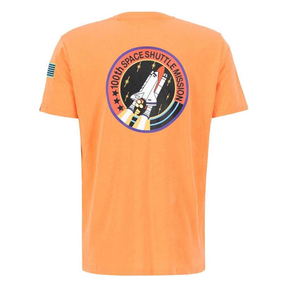 Tangerine - Back - NASA Mens Alpha Industries Shuttle Regular T-Shirt