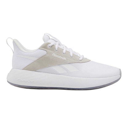 White - Front - Reebok Womens-Ladies Dmx Comfort Suede Panel Trainers