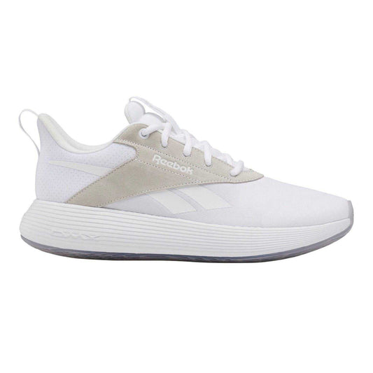 White - Front - Reebok Womens-Ladies Dmx Comfort Suede Panel Trainers