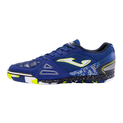 Royal Blue - Side - Joma Mens Mundial Leather Indoor Football Trainers