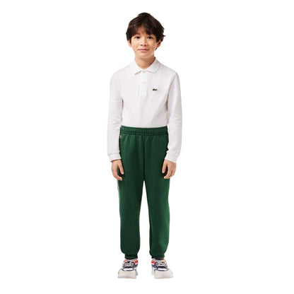 Green - Side - Lacoste Childrens-Kids Paris Pique Logo Joggers