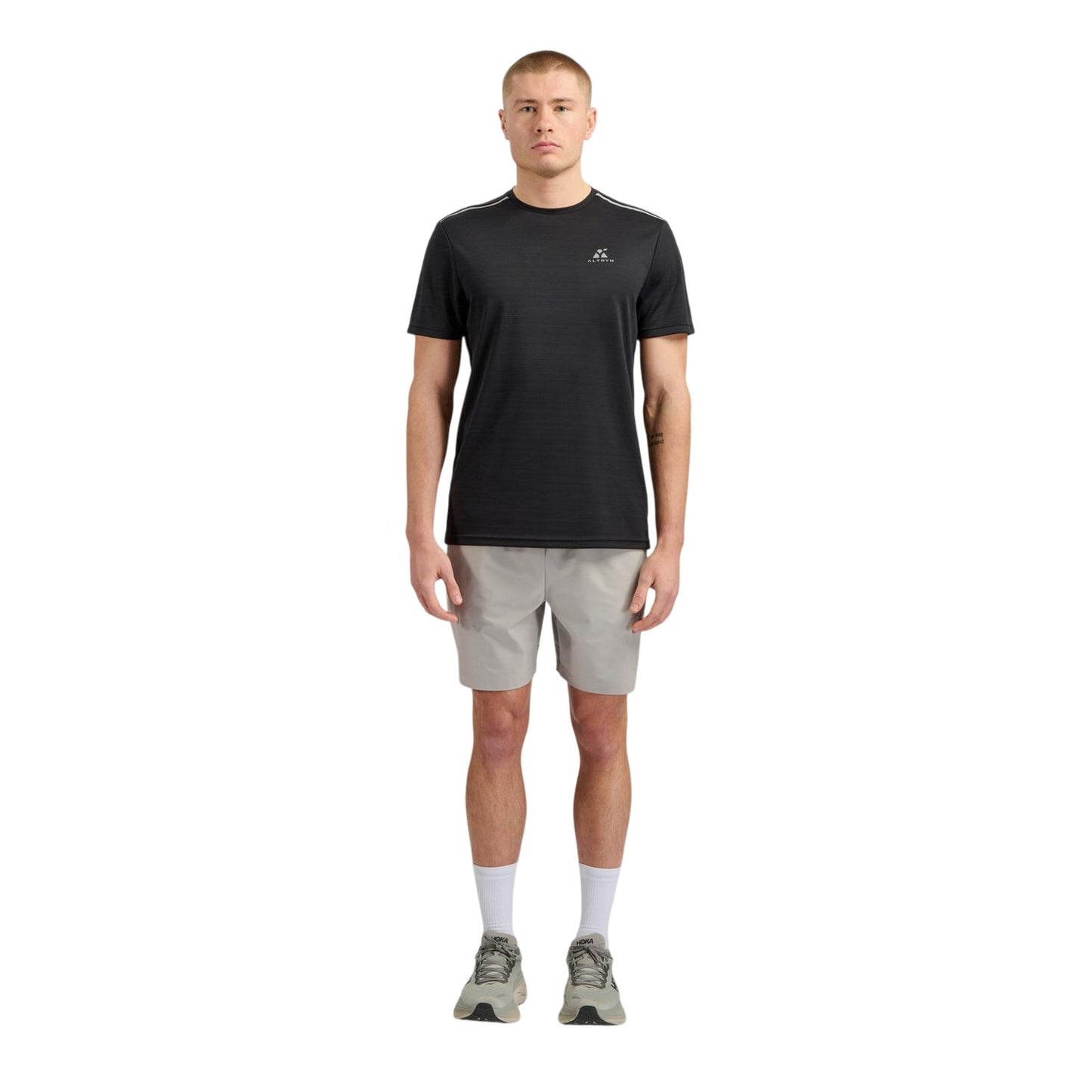 Black - Front - ALTRYN Mens Ban Tech T-Shirt