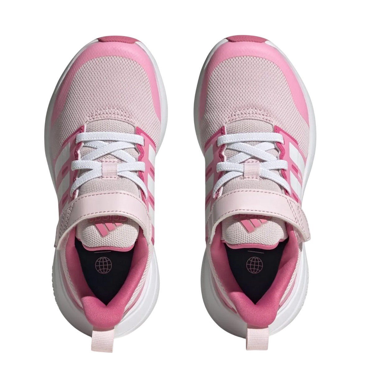 Pink-White - Pack Shot - Adidas Childrens-Kids FortaRun 2.0 Trainers