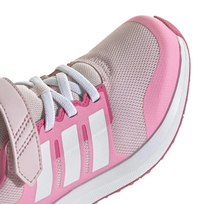 Pink-White - Close up - Adidas Childrens-Kids FortaRun 2.0 Trainers