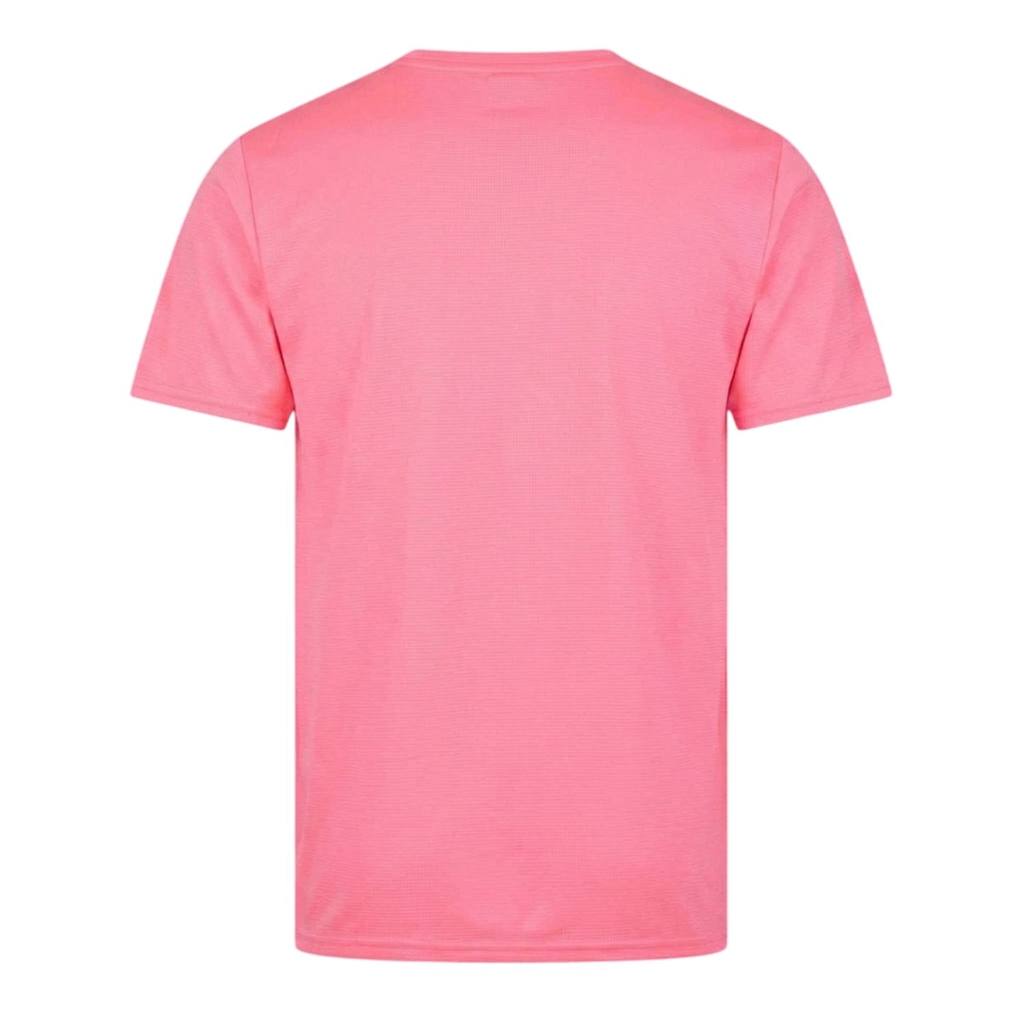 Neon Pink - Back - New Balance Mens Solid Regular T-Shirt