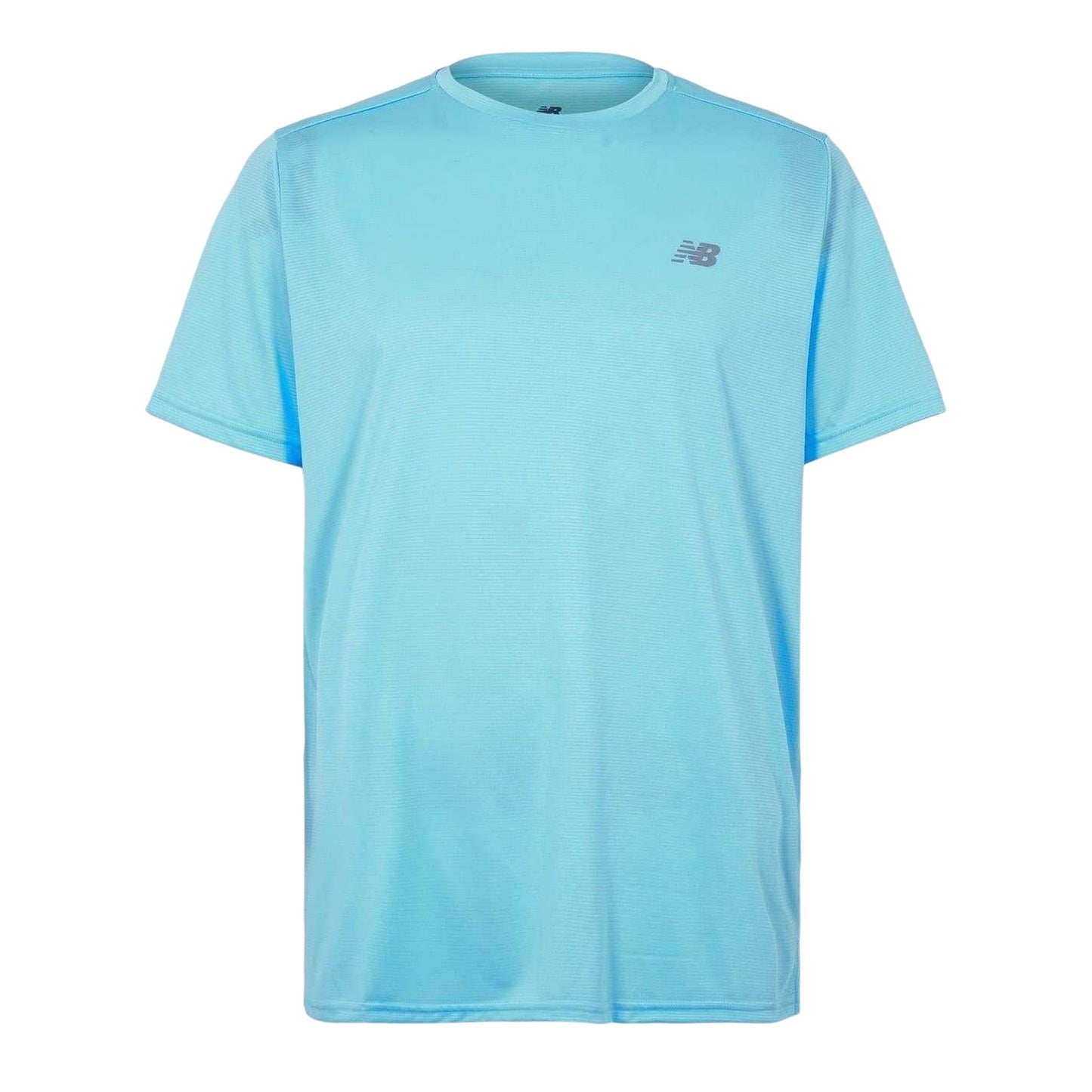 Sky Blue - Front - New Balance Mens Solid Regular T-Shirt