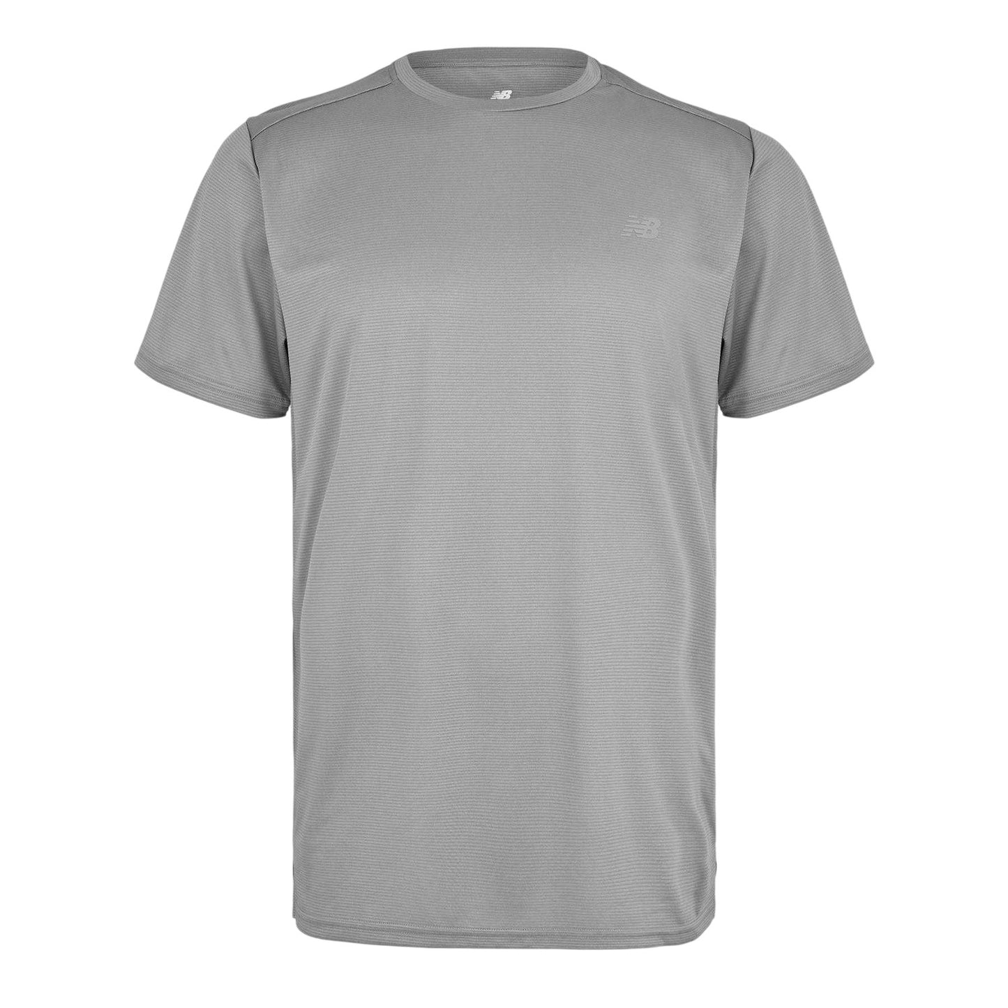 Slate Grey - Front - New Balance Mens Solid Regular T-Shirt