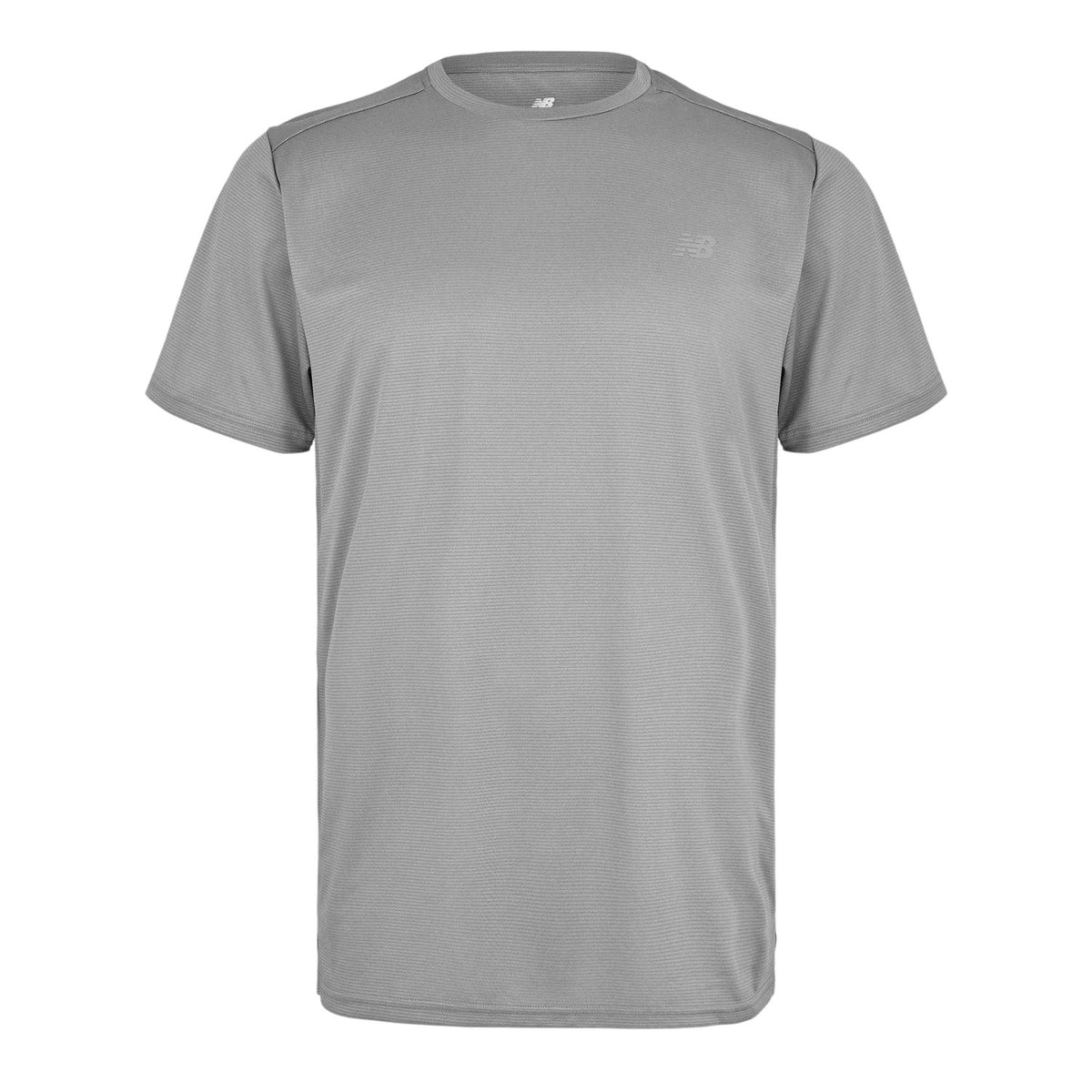 Slate Grey - Front - New Balance Mens Solid Regular T-Shirt