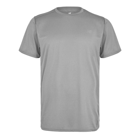 Slate Grey - Front - New Balance Mens Solid Regular T-Shirt